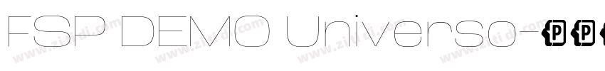 FSP DEMO Universo字体转换 FSP DEMO Universo字体转换